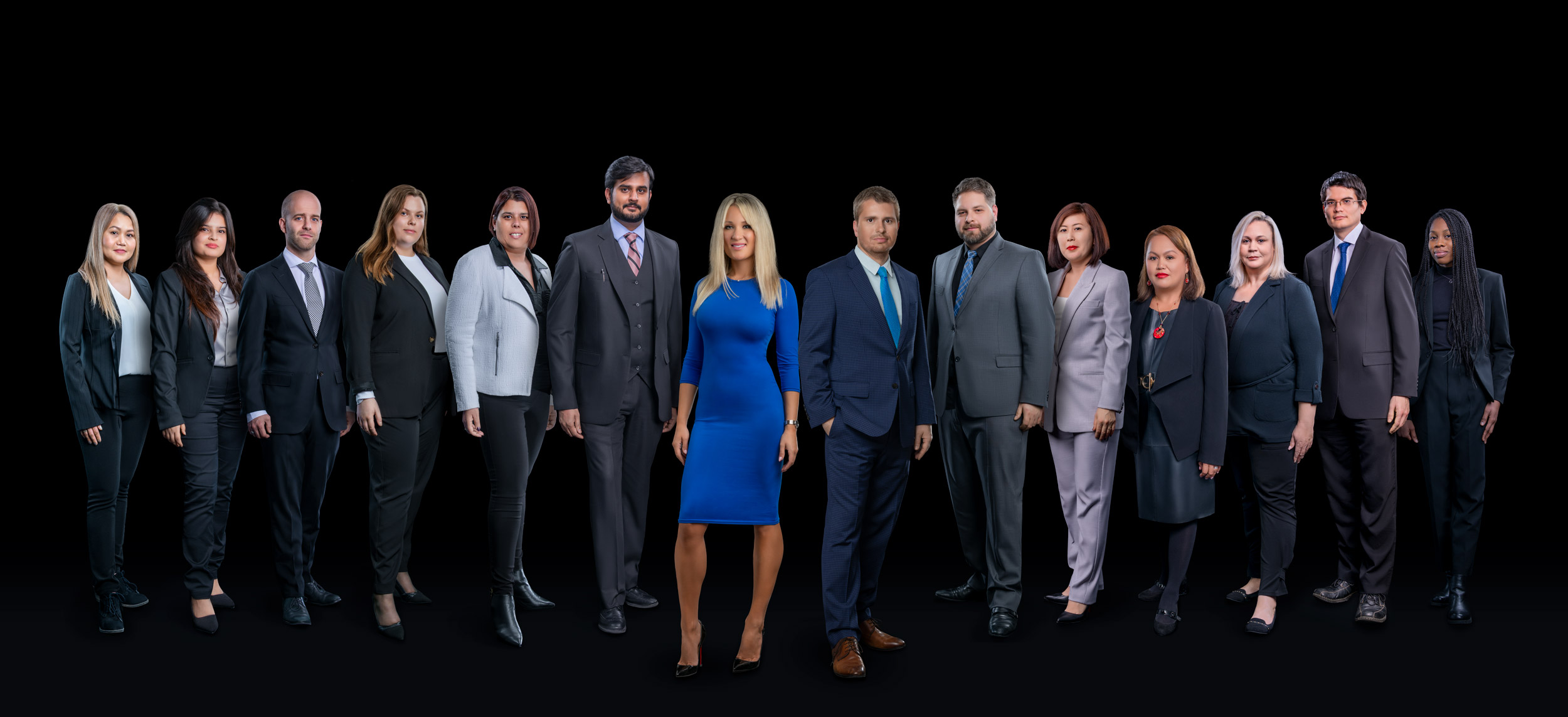 The lawyers and staff of Antonov Kaganovich LLP in their Toronto office